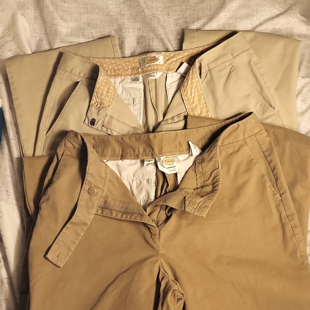 Bundle - 2 Talbots Stretch Khaki Pants
